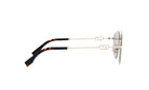 A pair of sunglasses with a tortoiseshell frame and a gold-colored metal frame.