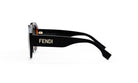 A pair of black Fendi sunglasses with a sleek, modern design.
