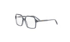 A pair of stylish, square-framed glasses with a sleek, modern design.