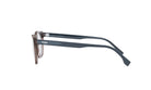 A pair of dark-framed glasses with a Fendi logo on the temples.