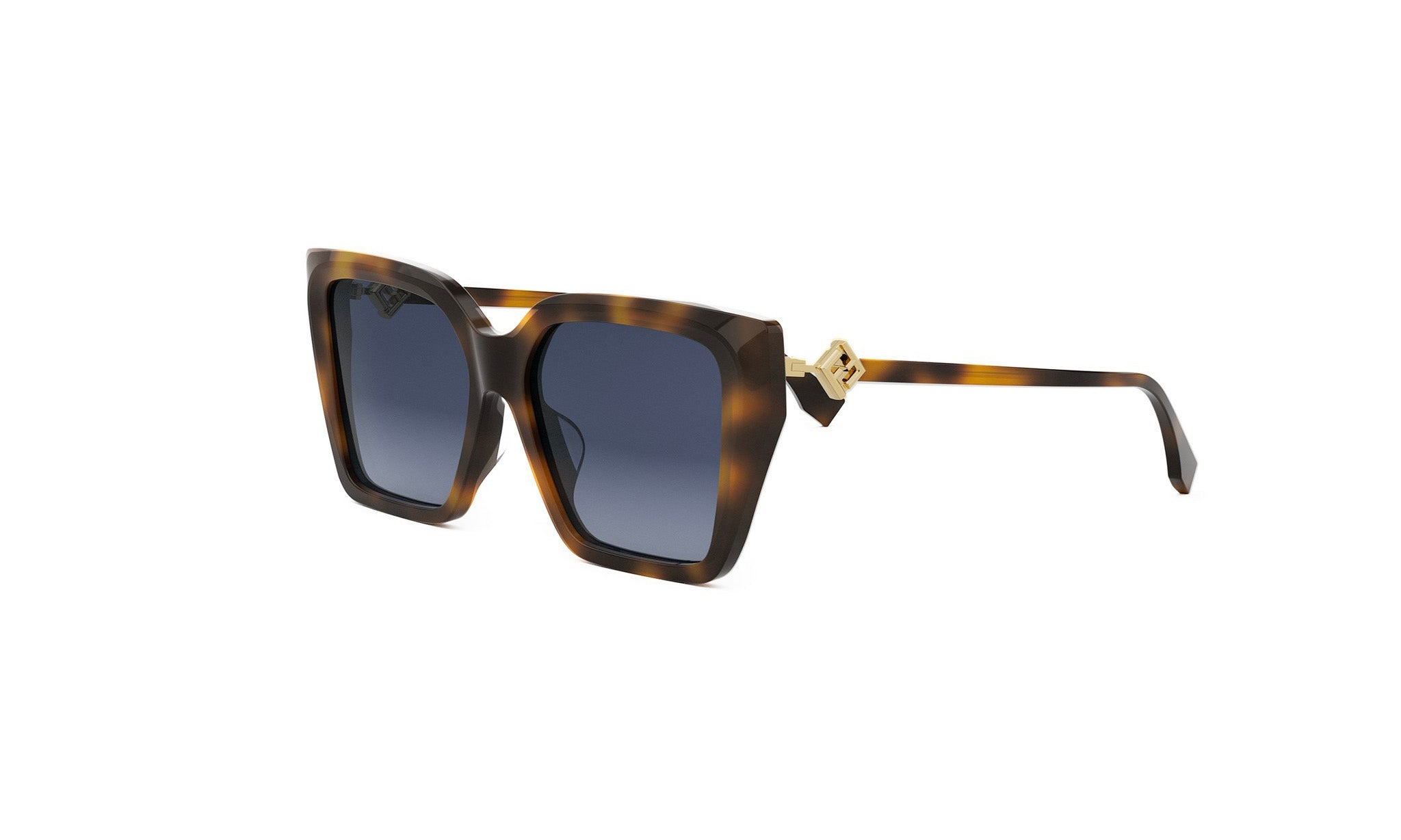 A pair of stylish sunglasses with a dark frame and dark lenses.
