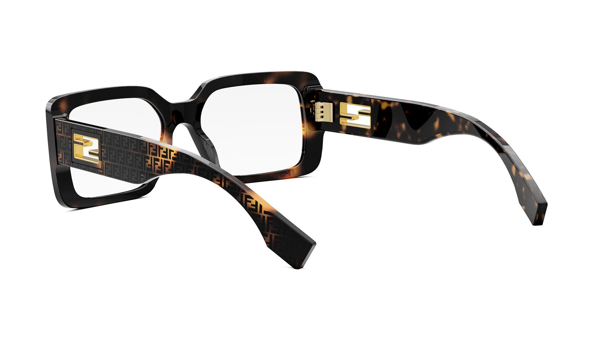 A pair of stylish, square-framed glasses with a tortoiseshell pattern.