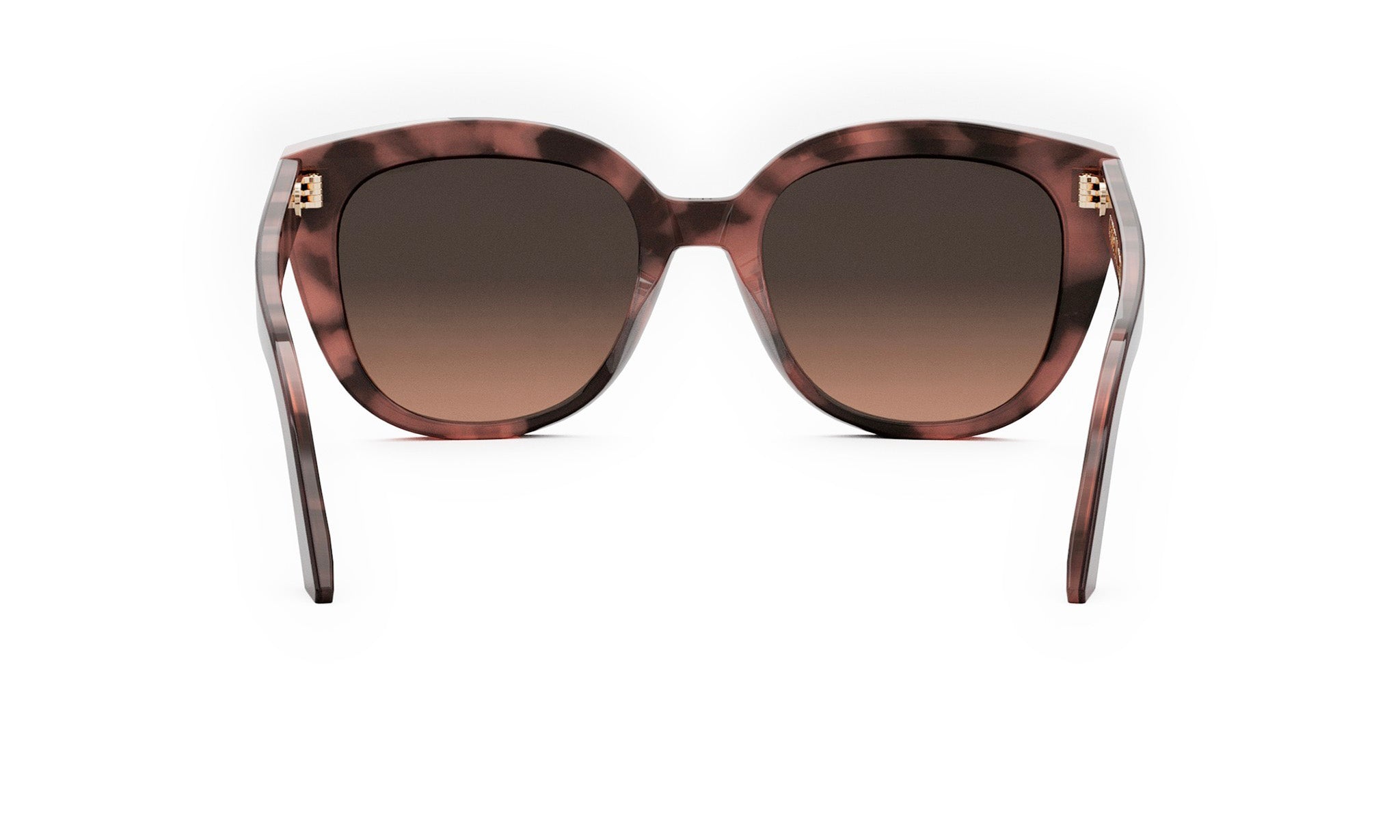 A pair of stylish sunglasses with a tortoiseshell frame and dark lenses.