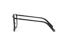 A pair of black-framed glasses with a sleek, modern design.