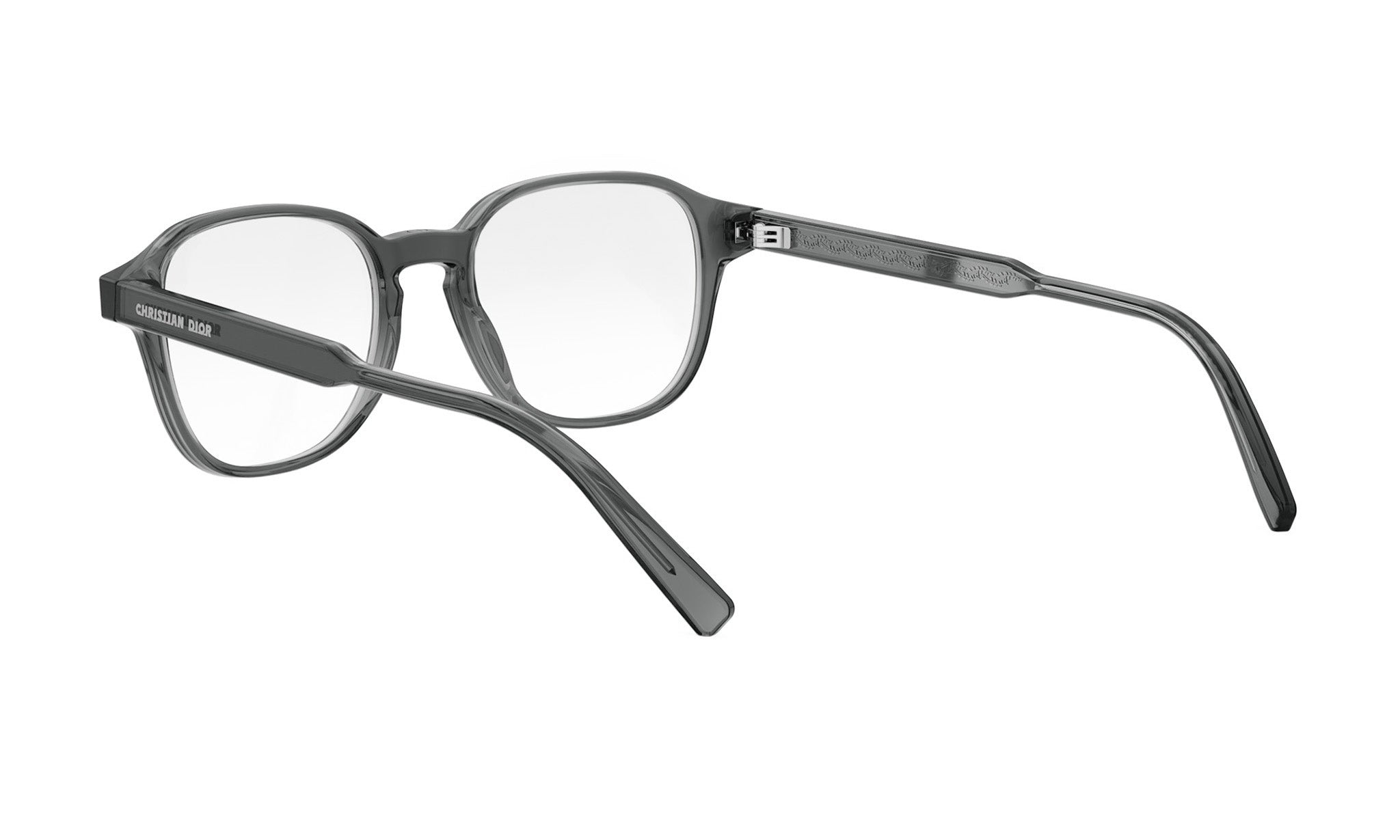 A pair of black-framed glasses with a sleek, modern design.
