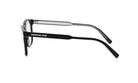 A pair of black-framed glasses with the brand name "Christian Dior" printed on the side.