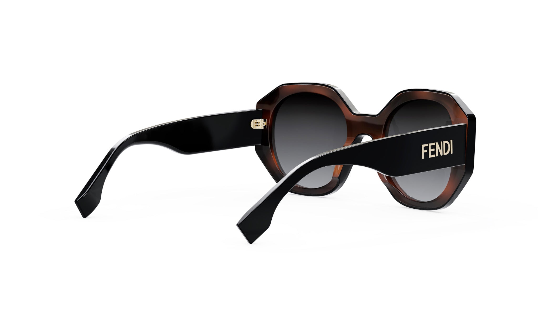 A pair of stylish sunglasses with a dark frame and dark lenses.