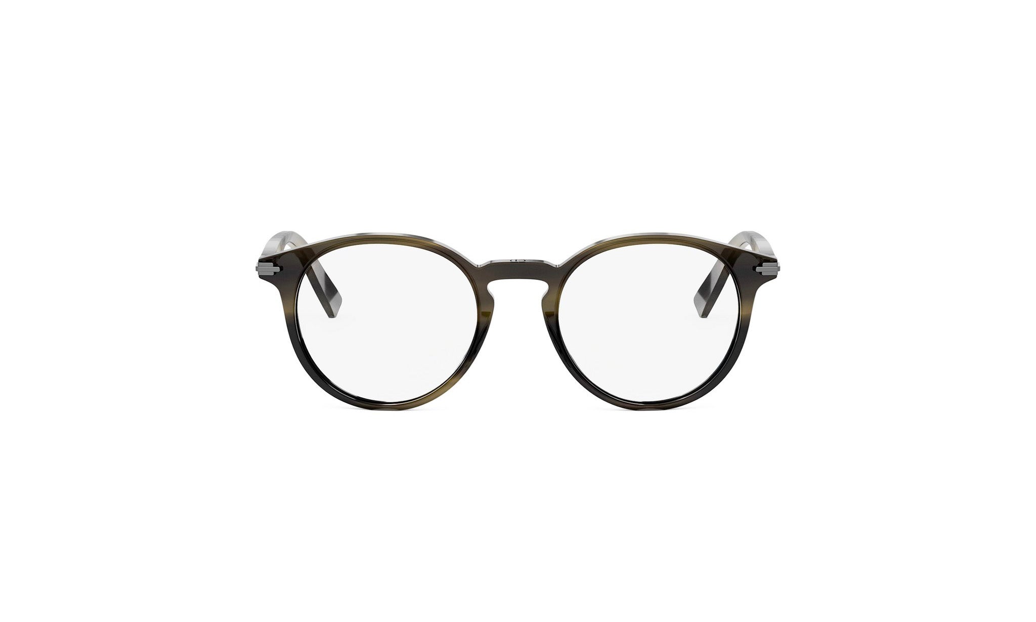 A pair of dark-framed glasses with a sleek, modern design.