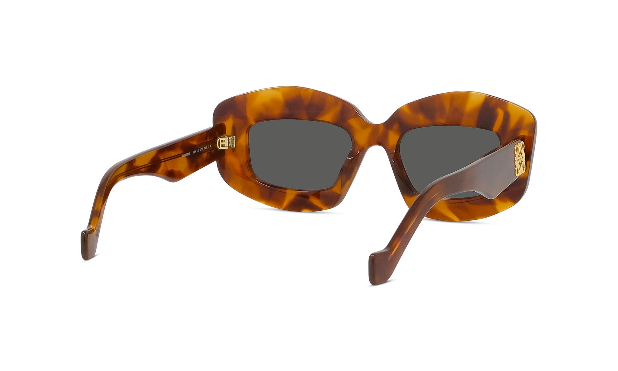 A pair of brown tortoiseshell-framed sunglasses with dark lenses.
