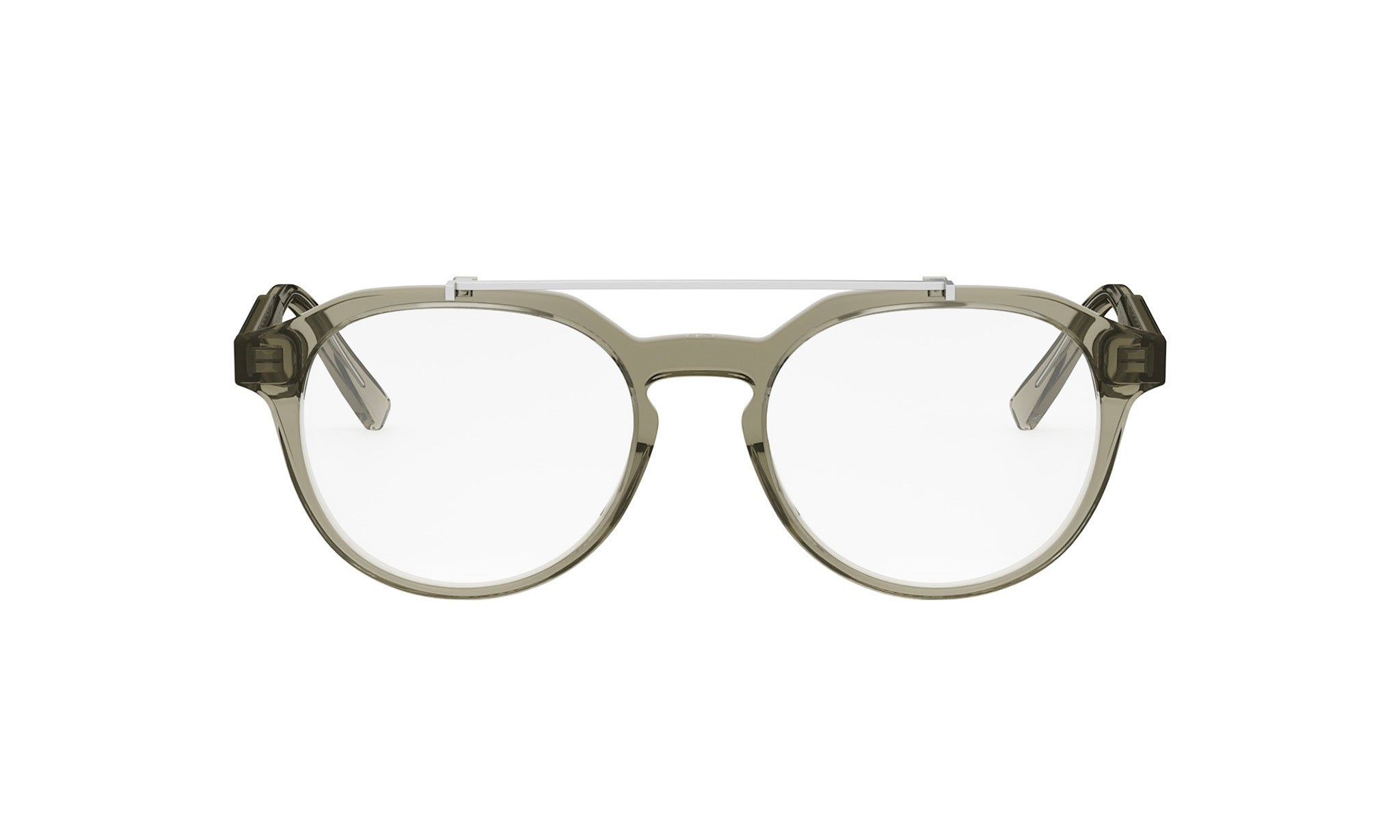 A pair of stylish, modern-looking glasses with a sleek, minimalist design.
