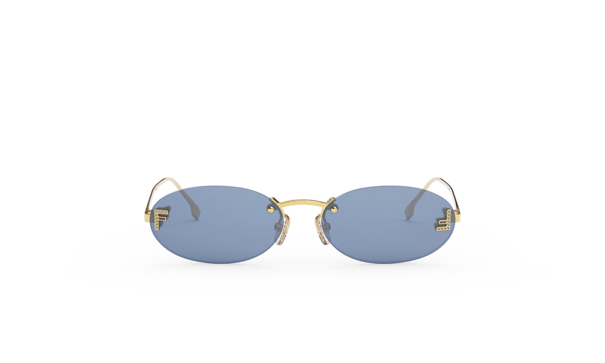 FENDI FIRST CRYSTAL OVAL SUNGLASSES - Jorge Oculista