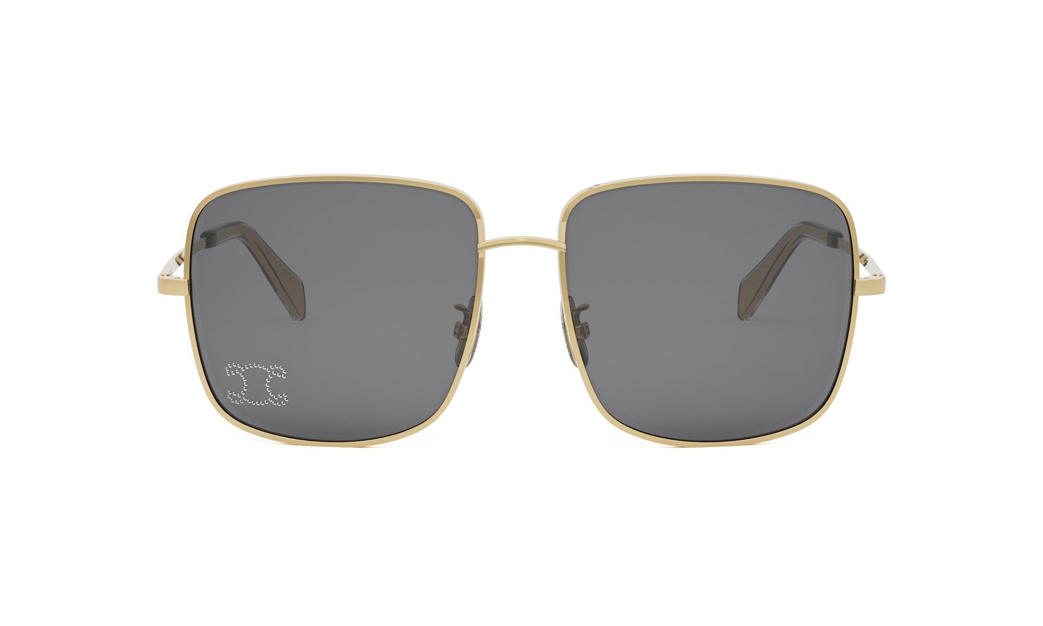 RHINESTONE TRIOMPHE SQUARE SUNGLASSES - Jorge Oculista